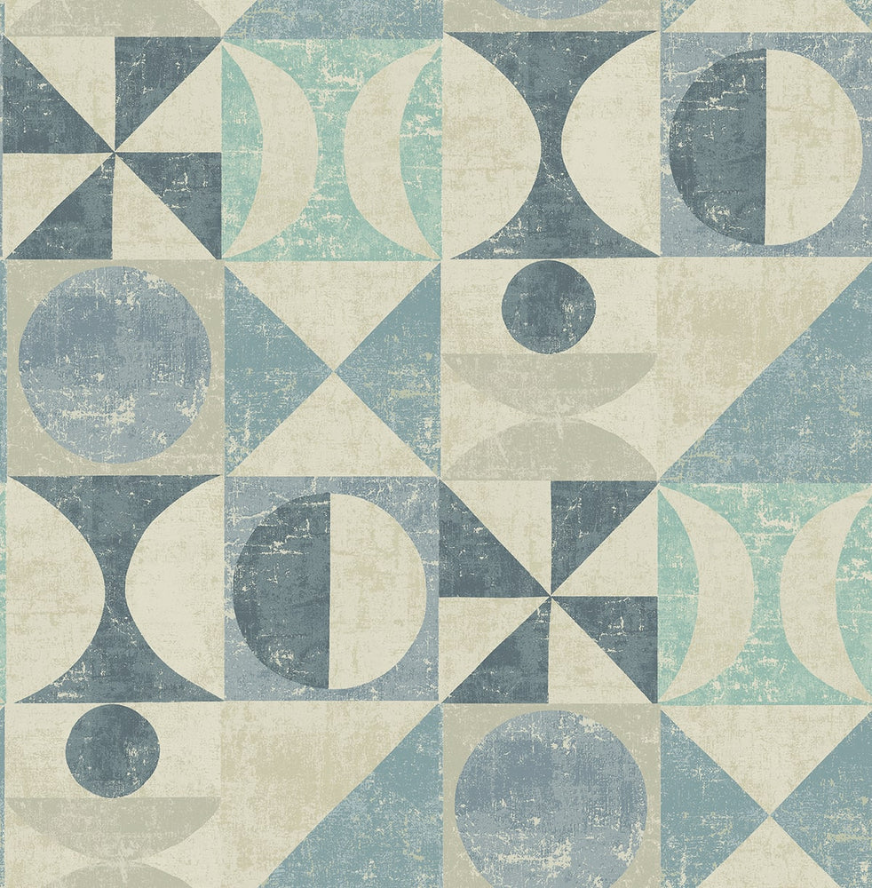 160291WR geometric peel and stick wallpaper from Surface Style
