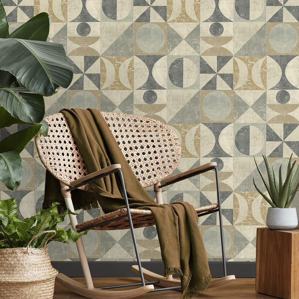 
                  
                    160292WR geometric peel and stick wallpaper entryway from Surface Style
                  
                