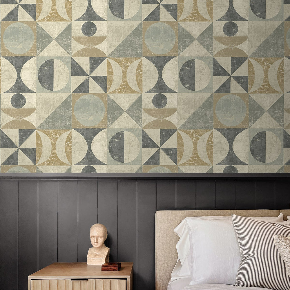 
                  
                    160292WR geometric peel and stick wallpaper bedroom from Surface Style
                  
                