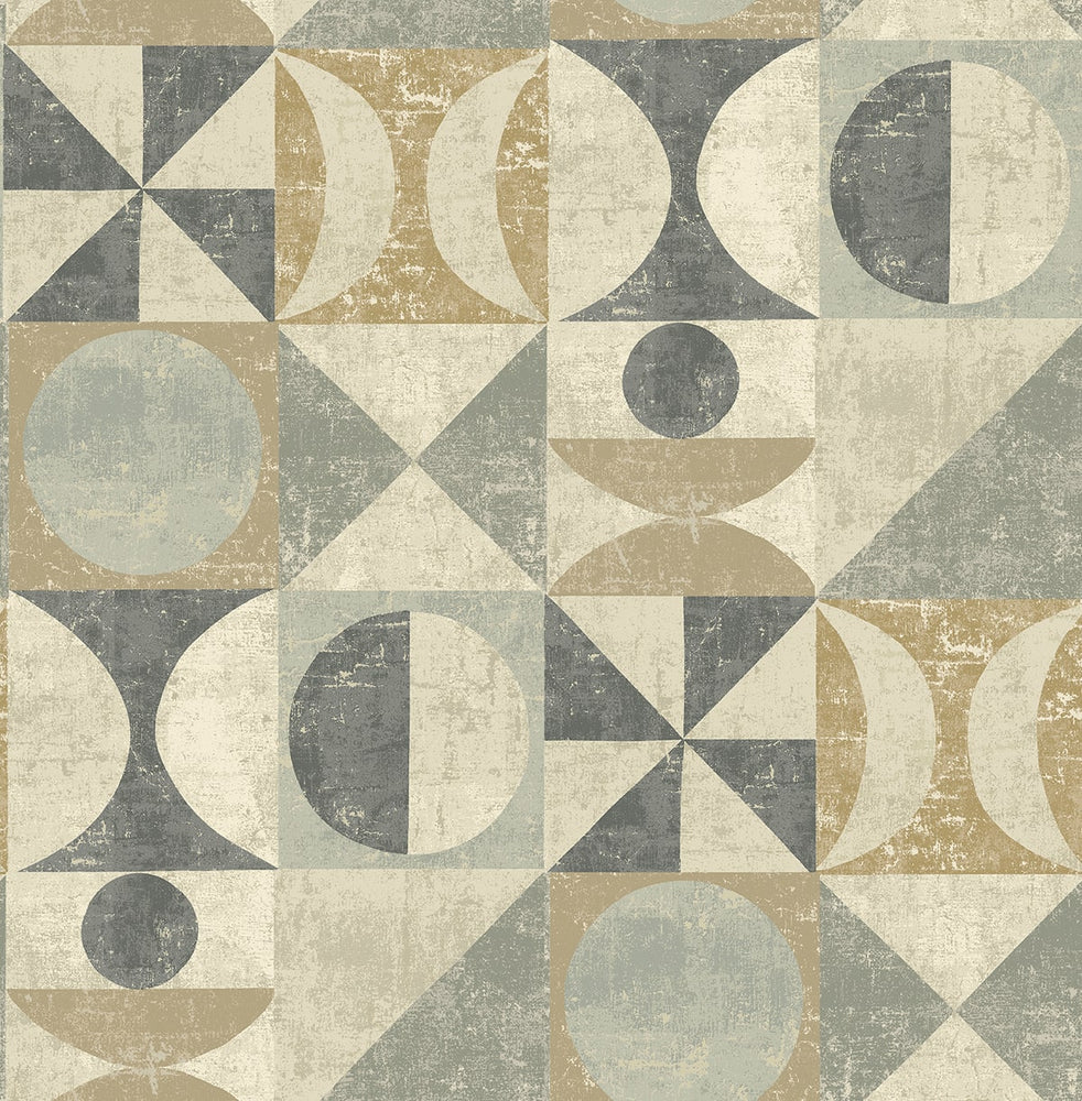 160292WR geometric peel and stick wallpaper from Surface Style