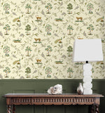 160310WR animal peel and stick wallpaper entryway from Surface Style