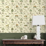 160310WR animal peel and stick wallpaper entryway from Surface Style