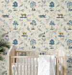160311WR animal peel and stick wallpaper nursery from Surface Style