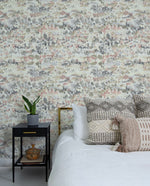 160321WR abstract peel and stick wallpaper bedroom from Surface Style
