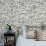 160321WR abstract peel and stick wallpaper bedroom from Surface Style