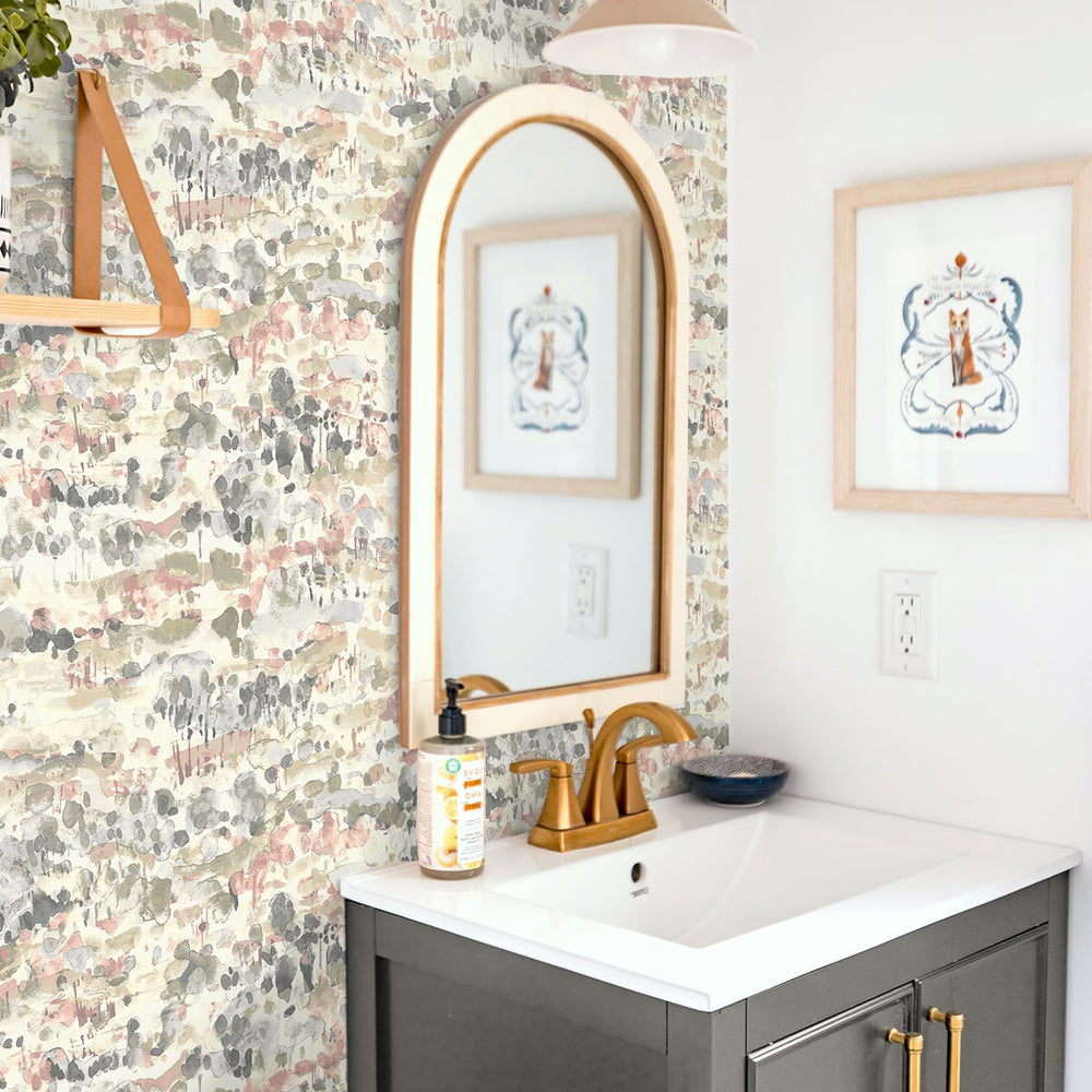 
                  
                    160321WR abstract peel and stick wallpaper bathroom from Surface Style
                  
                