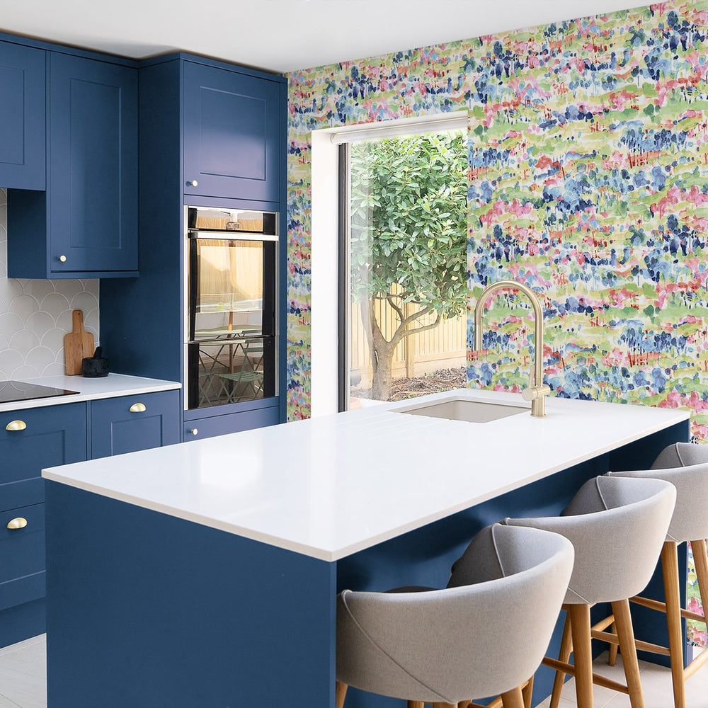 
                  
                    160322WR abstract peel and stick wallpaper kitchen from Surface Style
                  
                
