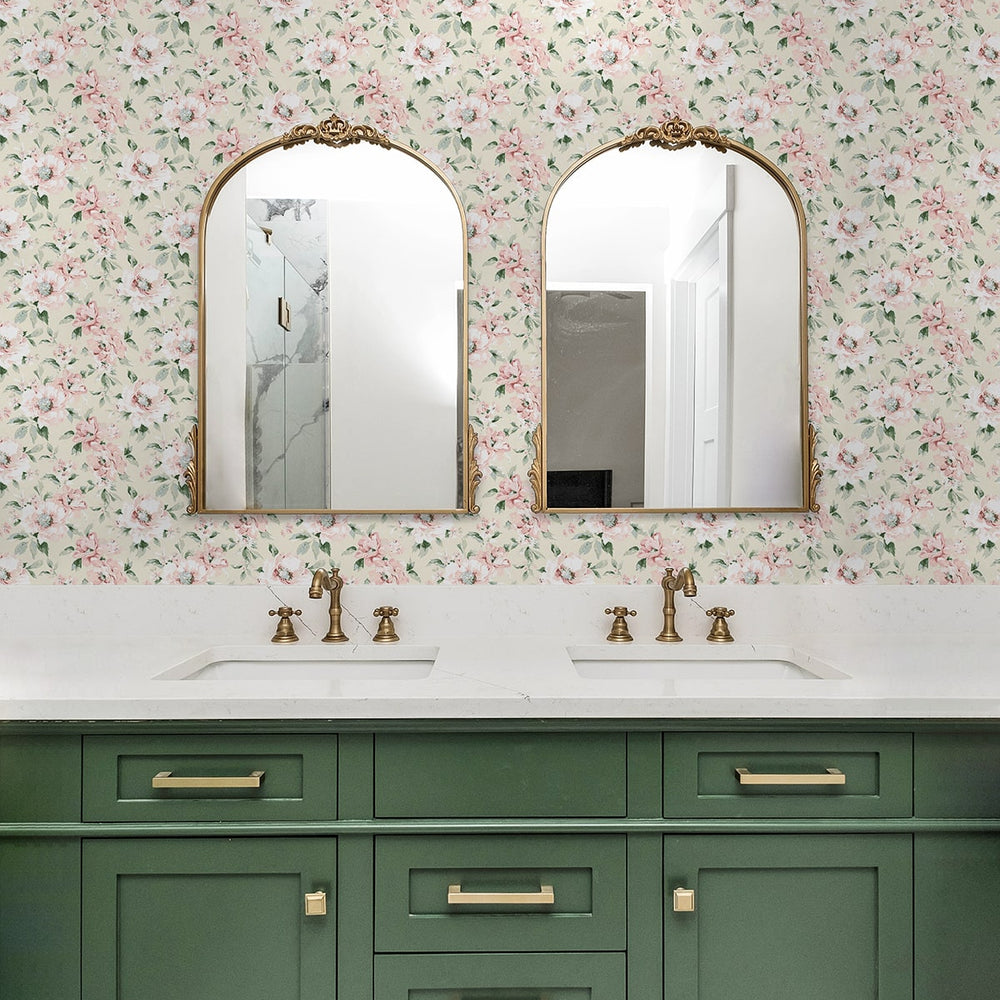 
                  
                    160330WR floral peel and stick wallpaper bathroom from Surface Style
                  
                