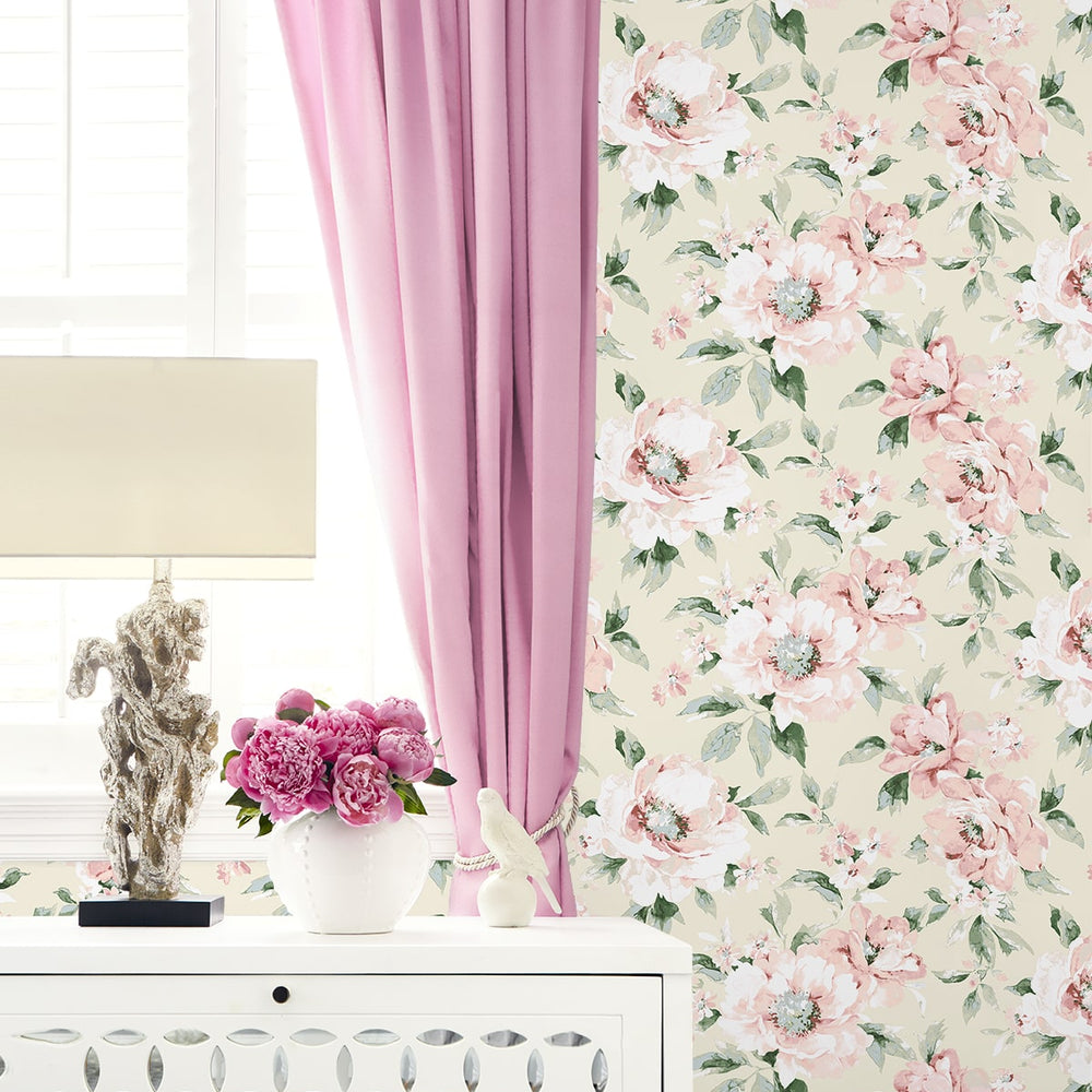 
                  
                    160330WR floral peel and stick wallpaper accent from Surface Style
                  
                