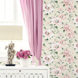 160330WR floral peel and stick wallpaper accent from Surface Style