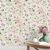 160330WR floral peel and stick wallpaper decor from Surface Style