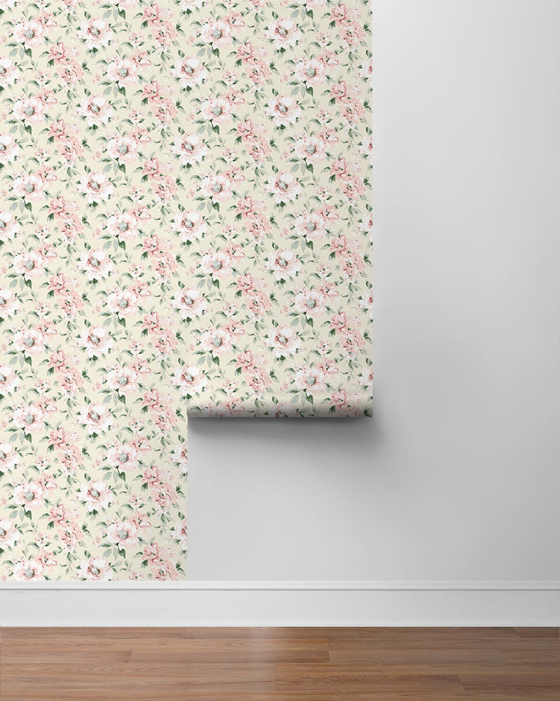 160330WR floral peel and stick wallpaper roll from Surface Style