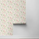 160330WR floral peel and stick wallpaper roll from Surface Style