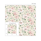 160330WR floral peel and stick wallpaper scale from Surface Style