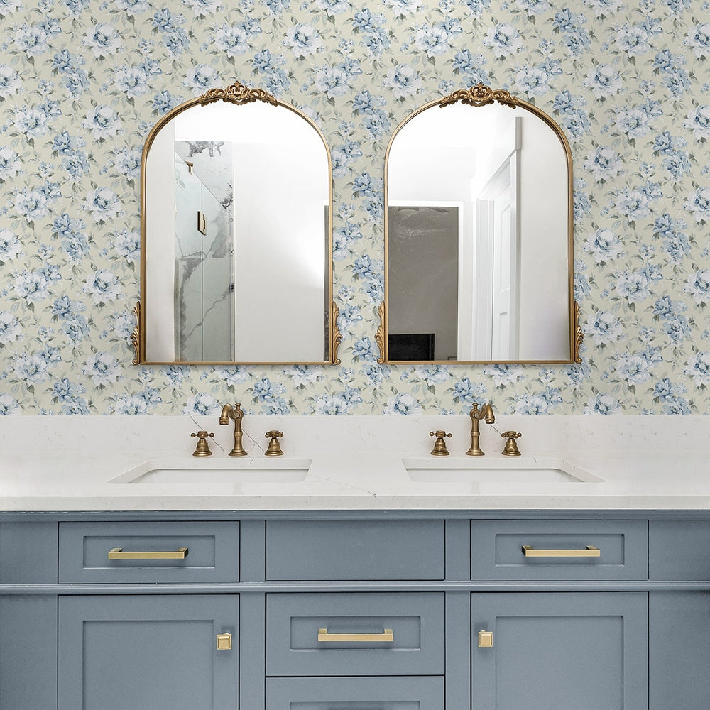 
                  
                    160331WR floral peel and stick wallpaper bathroom from Surface Style
                  
                