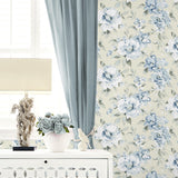 160331WR floral peel and stick wallpaper accent from Surface Style