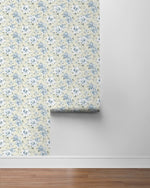 160331WR floral peel and stick wallpaper roll from Surface Style
