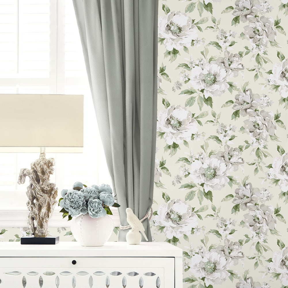 
                  
                    160332WR floral peel and stick wallpaper accent from Surface Style
                  
                