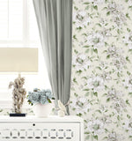 160332WR floral peel and stick wallpaper accent from Surface Style