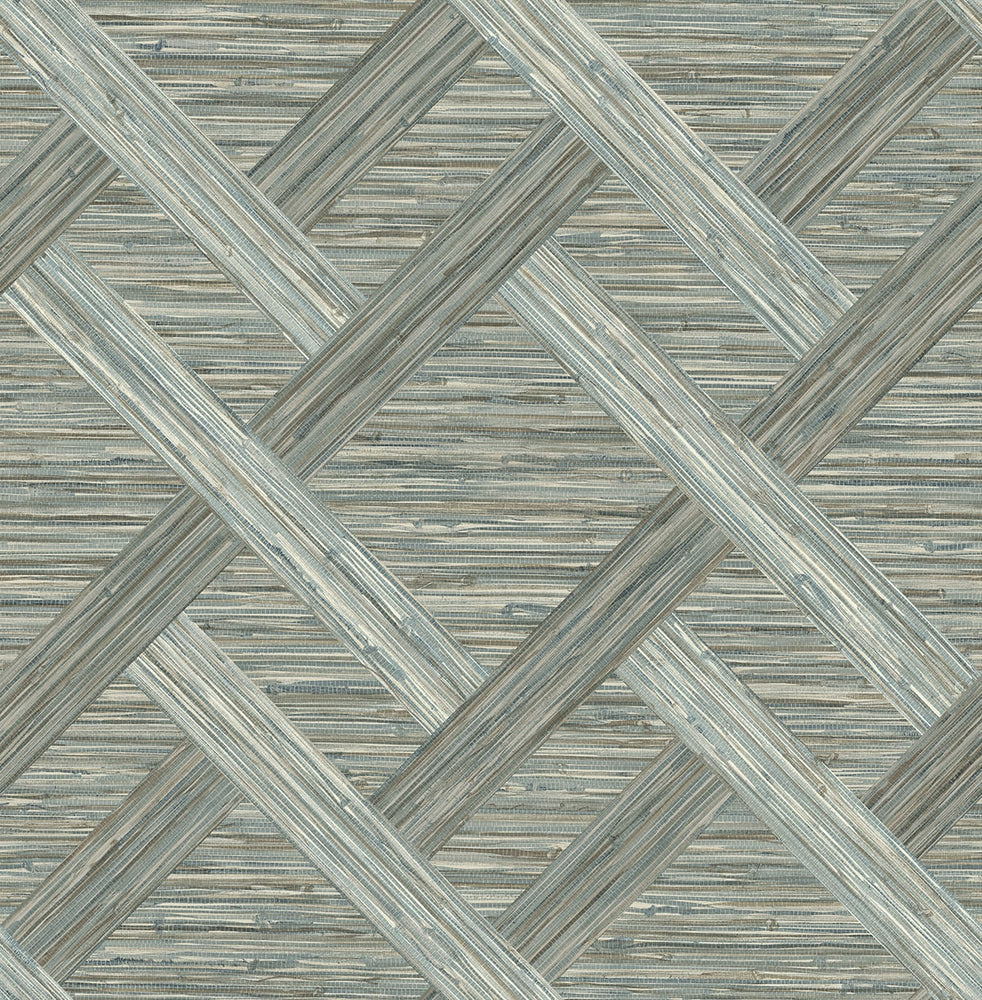 160340WR geometric faux grasscloth peel and stick wallpaper from Surface Style