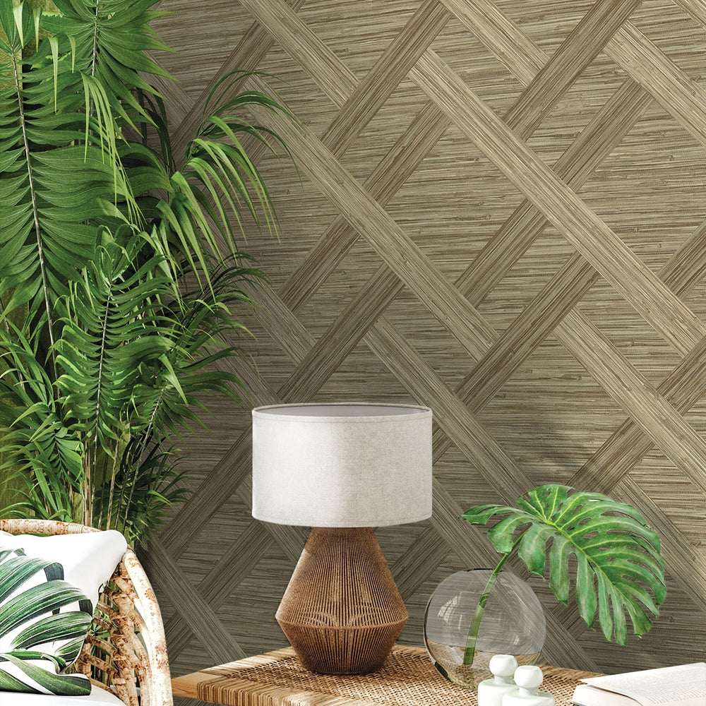 
                  
                    160342WR geometric faux grasscloth peel and stick wallpaper decor from Surface Style
                  
                