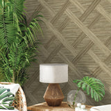 160342WR geometric faux grasscloth peel and stick wallpaper decor from Surface Style