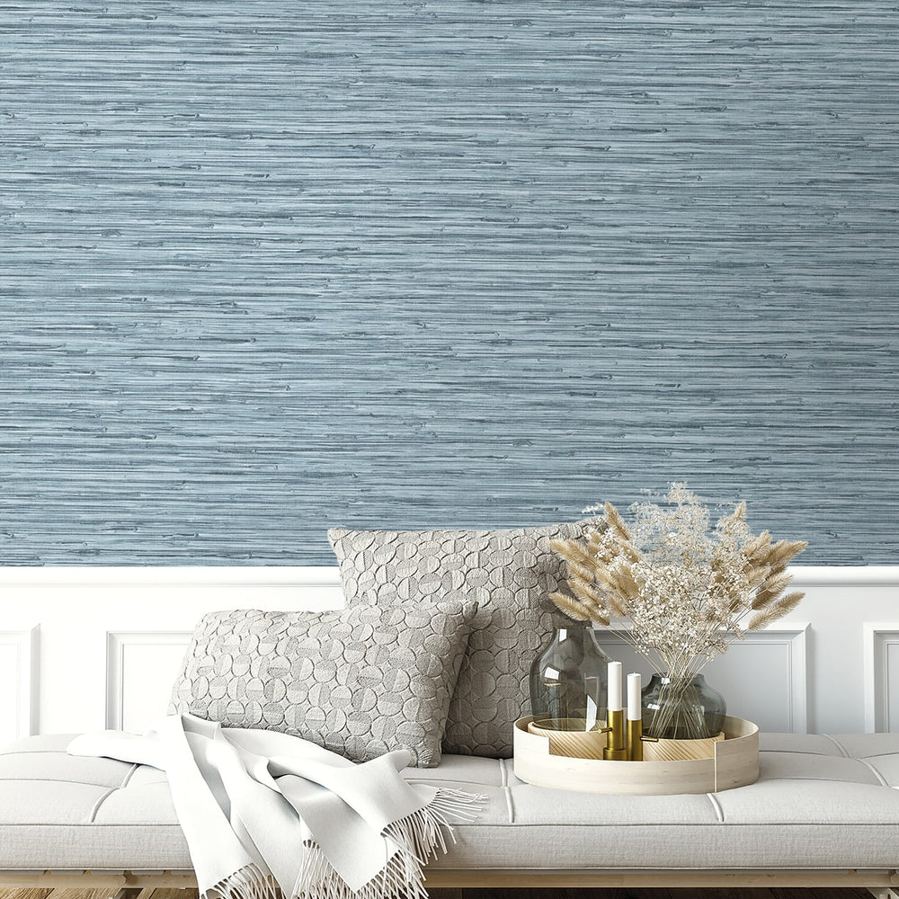 
                  
                    160350WR faux grasscloth peel and stick wallpaper entryway from Surface Style
                  
                