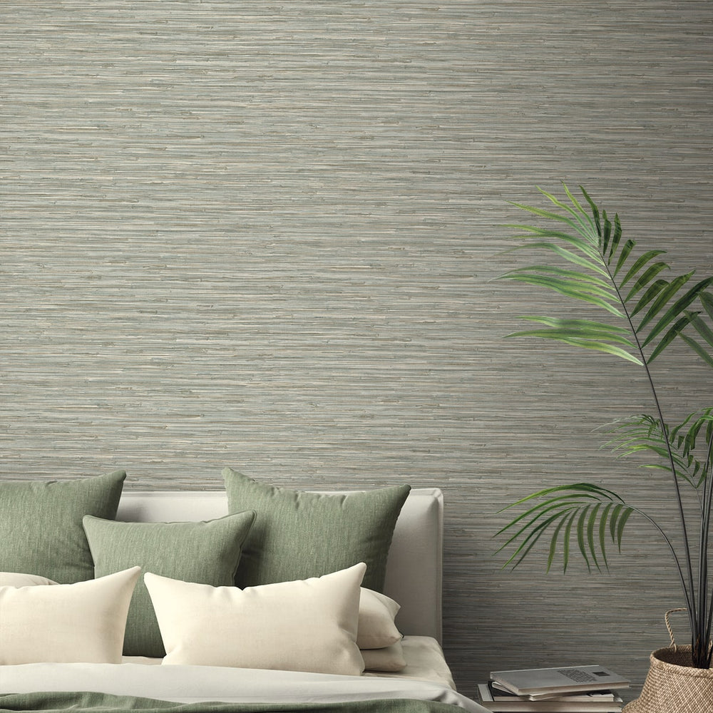
                  
                    160351WR faux grasscloth peel and stick wallpaper bedroom from Surface Style
                  
                