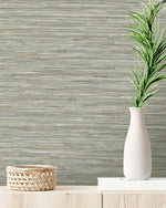 160351WR faux grasscloth peel and stick wallpaper decor from Surface Style