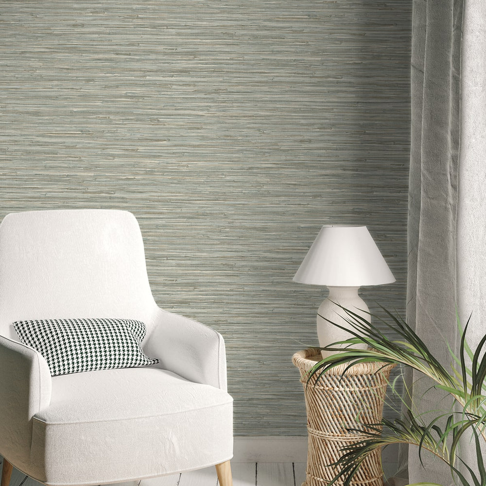 
                  
                    160351WR faux grasscloth peel and stick wallpaper entryway from Surface Style
                  
                