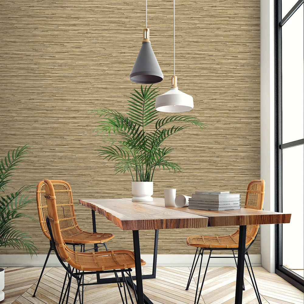 
                  
                    160352WR faux grasscloth peel and stick wallpaper dining room from Surface Style
                  
                