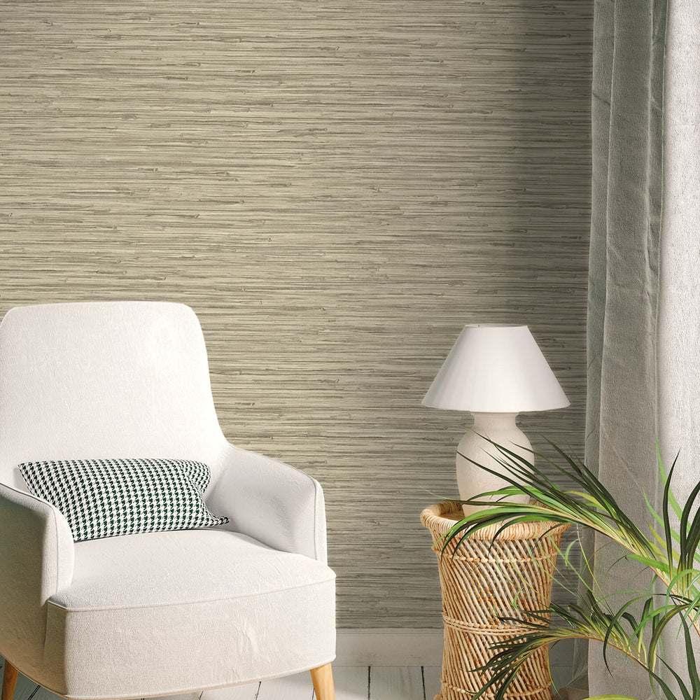 
                  
                    160353WR faux grasscloth peel and stick wallpaper entryway from Surface Style
                  
                