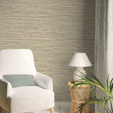 160353WR faux grasscloth peel and stick wallpaper entryway from Surface Style