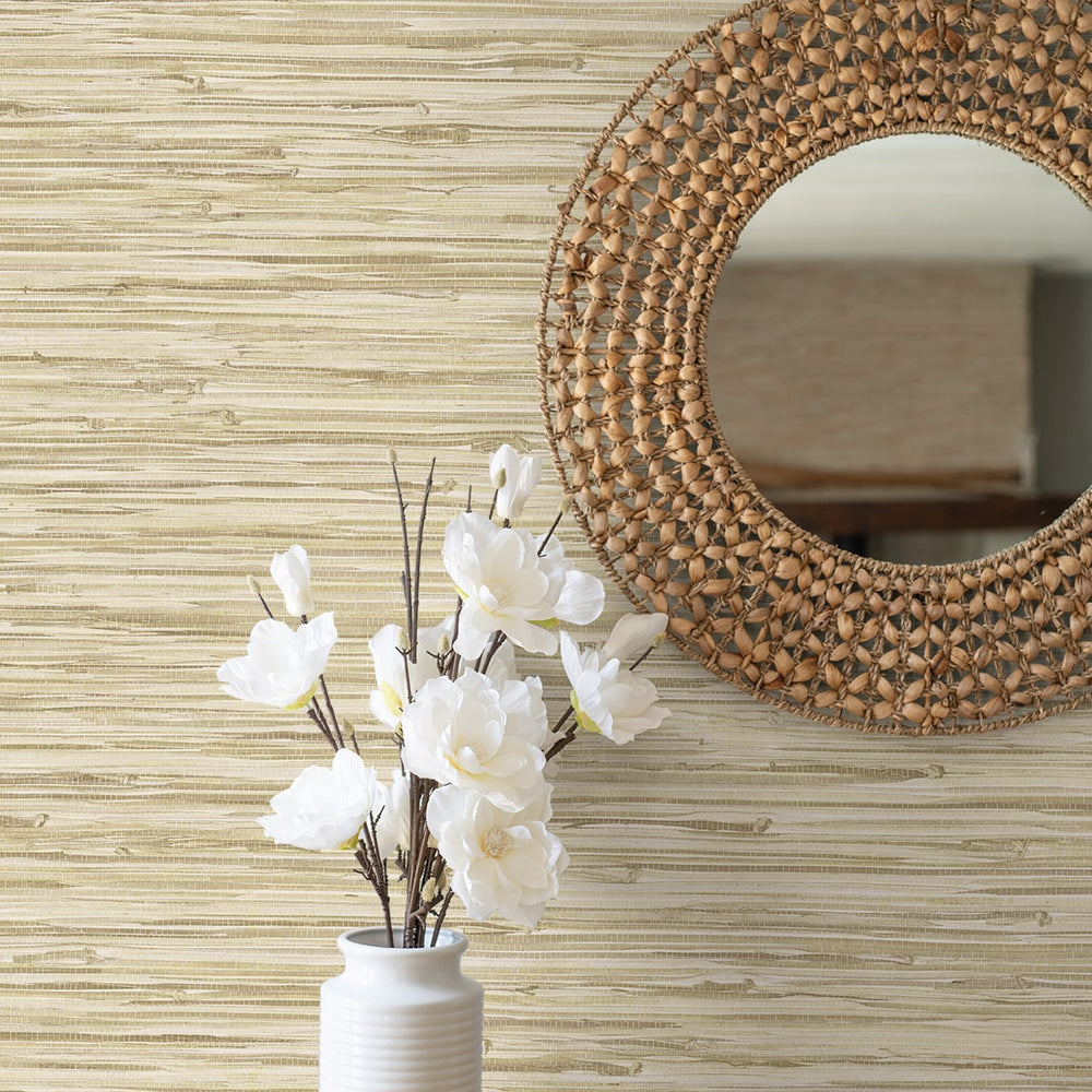 
                  
                    160354WR faux grasscloth peel and stick wallpaper accent from Surface Style
                  
                