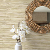 160354WR faux grasscloth peel and stick wallpaper accent from Surface Style