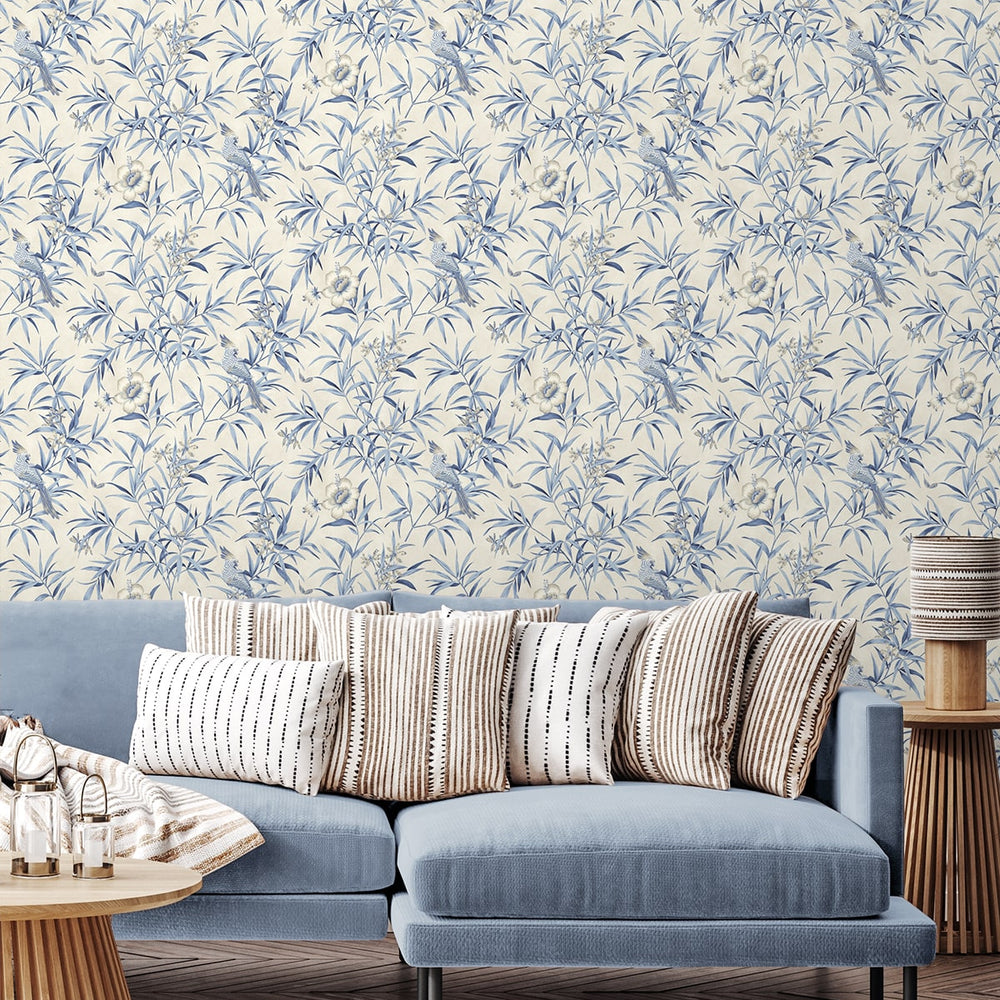 
                  
                    160361WR chinoiserie peel and stick wallpaper living room from Surface Style
                  
                