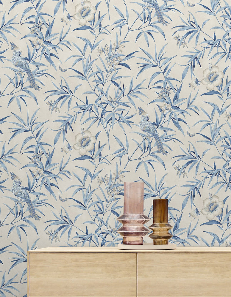 160361WR chinoiserie peel and stick wallpaper decor from Surface Style