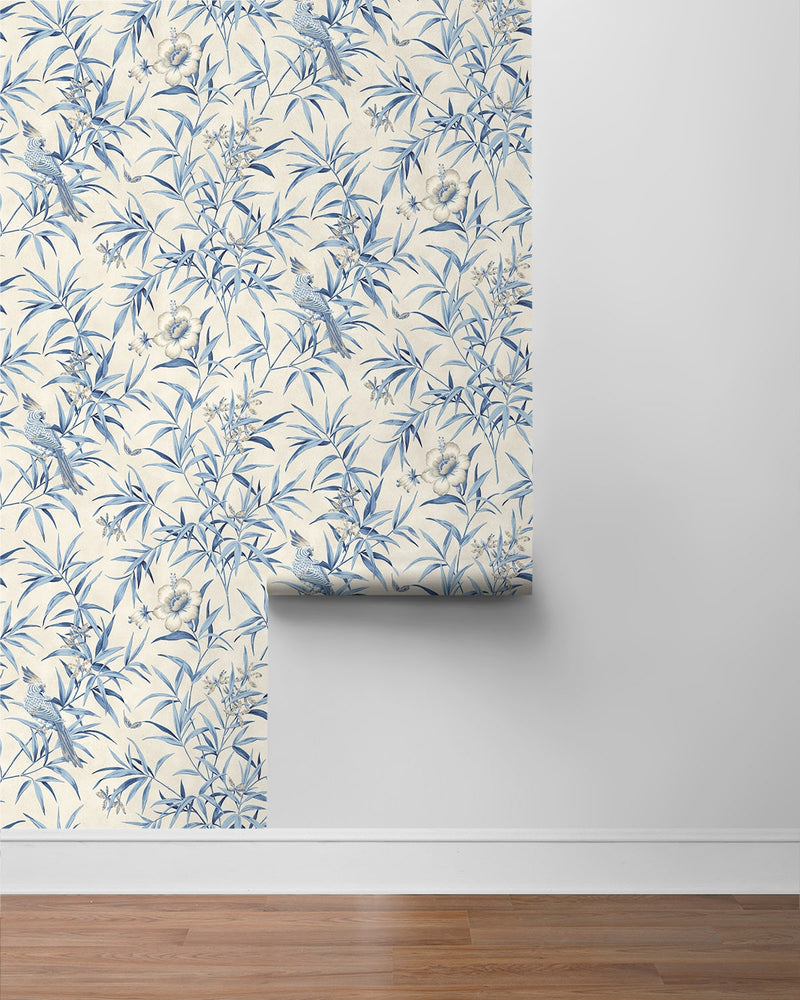 160361WR chinoiserie peel and stick wallpaper roll from Surface Style
