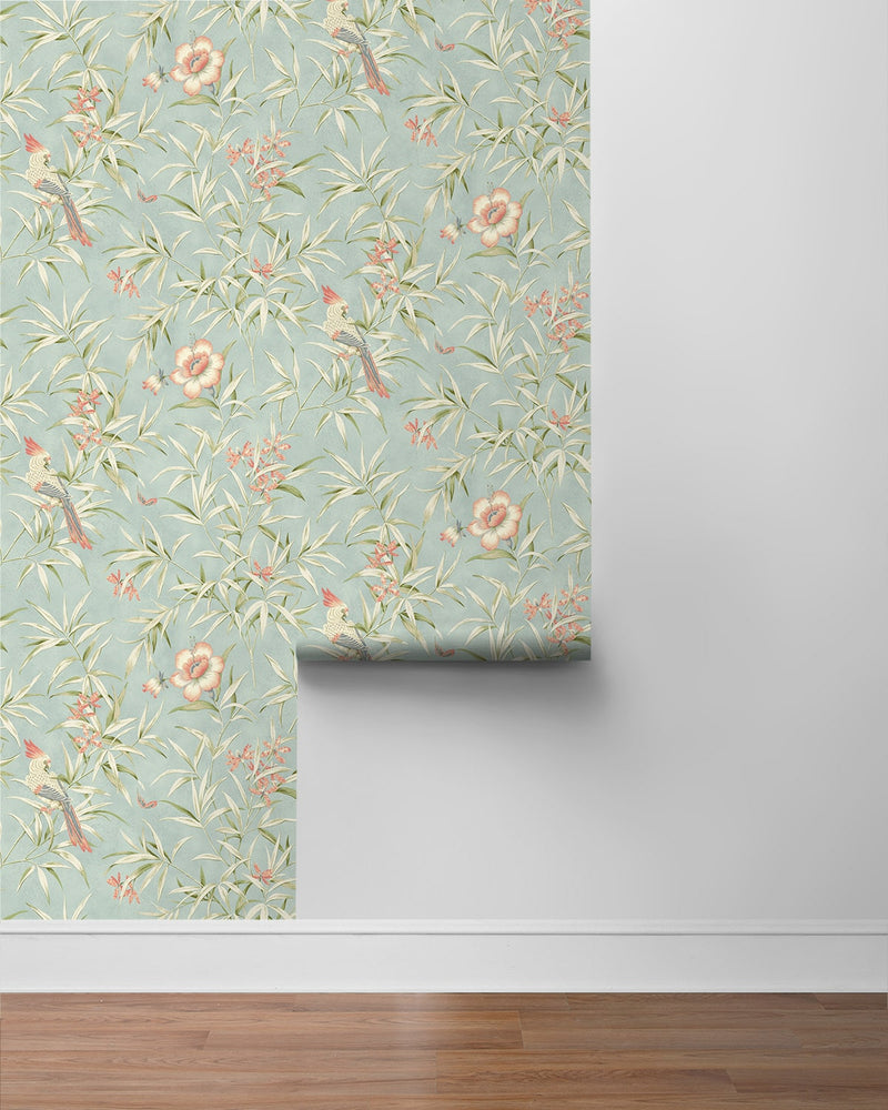 160362WR chinoiserie peel and stick wallpaper roll from Surface Style