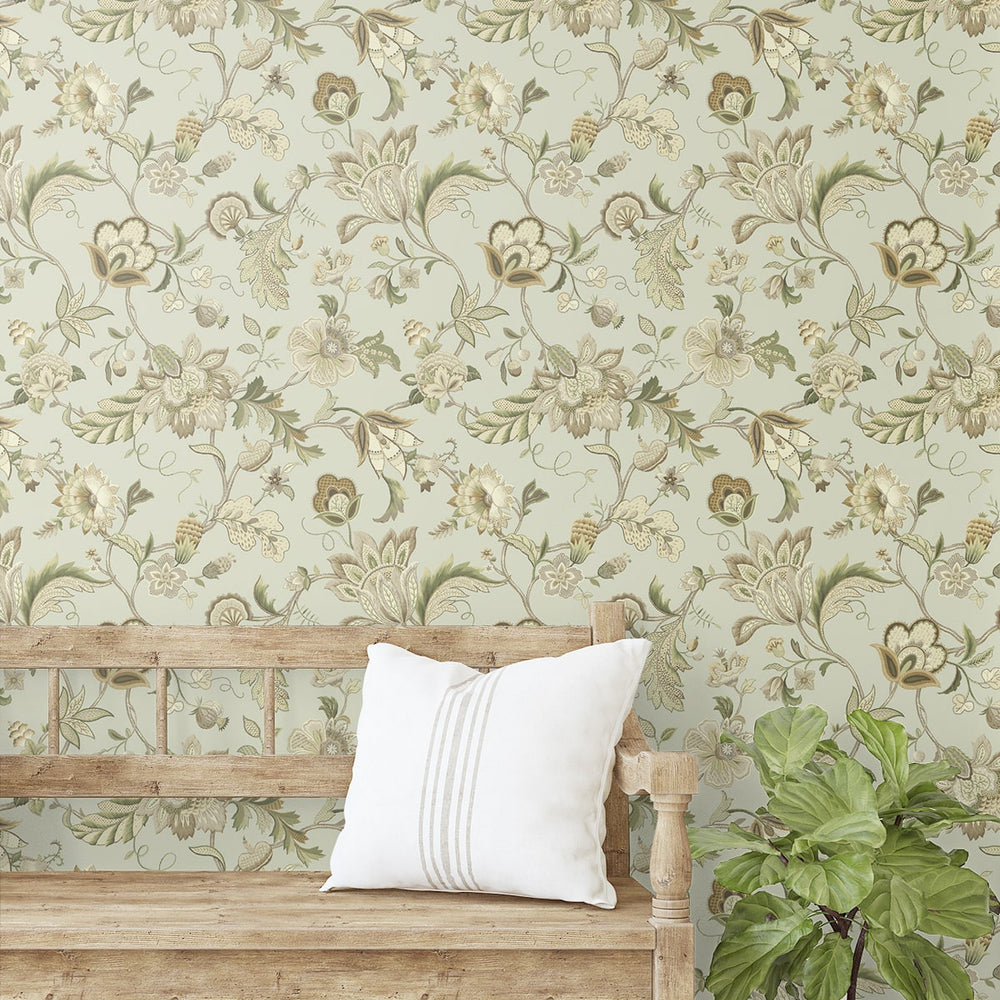 
                  
                    160381WR floral jacobean peel and stick wallpaper decor from Surface Style
                  
                