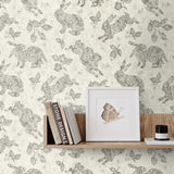 160390WR bunny peel and stick wallpaper decor from Surface Style