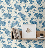 160391WR bunny peel and stick wallpaper decor from Surface Style