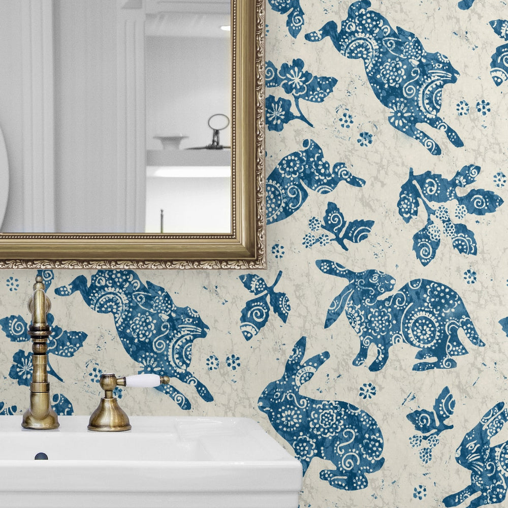 
                  
                    160391WR bunny peel and stick wallpaper bathroom from Surface Style
                  
                