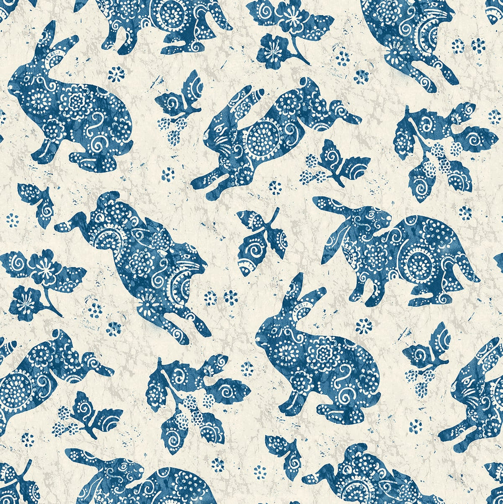 160391WR bunny peel and stick wallpaper from Surface Style