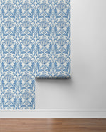 160400WR vintage floral peel and stick wallpaper roll from Surface Style