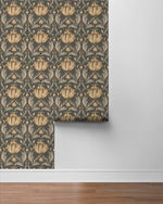 160401WR vintage floral peel and stick wallpaper roll from Surface Style