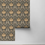 160401WR vintage floral peel and stick wallpaper roll from Surface Style