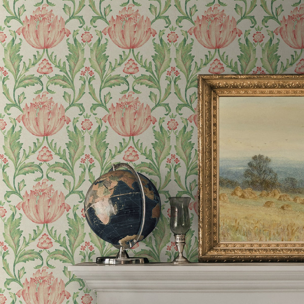 
                  
                    160402WR vintage floral peel and stick wallpaper accent from Surface Style
                  
                