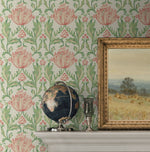 160402WR vintage floral peel and stick wallpaper accent from Surface Style