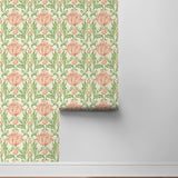 160402WR vintage floral peel and stick wallpaper roll from Surface Style